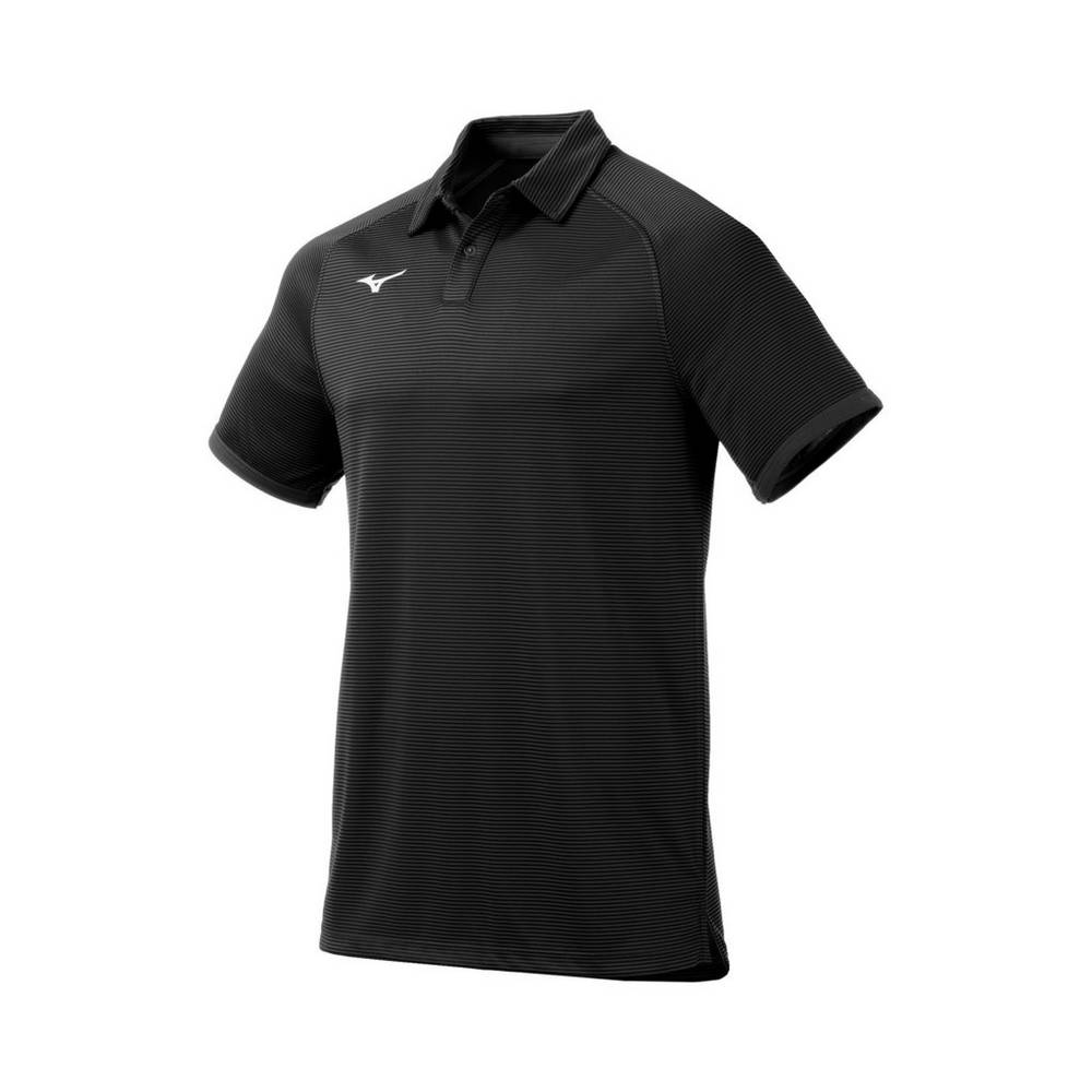 Mens Mizuno Scout Polo Black Philippines (OIZKSU249)